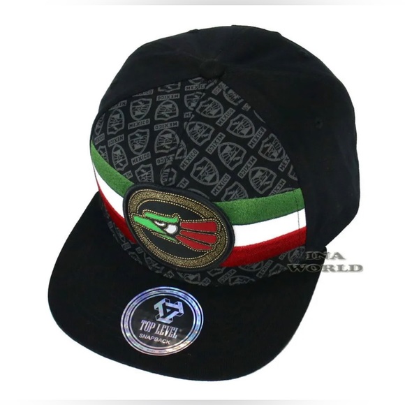 🧢🇲🇽MEXICAN Hat Hecho En Mexico Aguila Eagle Snapback Cotton Flat Bill Basebal - Picture 7 of 7